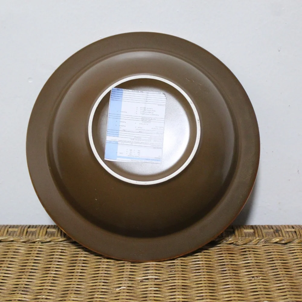 Williams Sonoma.  Mahogany Brown Serving Bowl with Matching Dip Cup.  Set of two